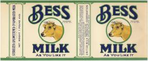 old milk label