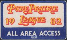 ##MUSICBP0035  - 1982 Pure Prairie League OTTO Cloth All Area Access Backstage Pass