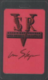 ##MUSICBP0223 - 1989 Laminated Stevie Ray Vaughan and Double Trouble In Step Tour OTTO Laminated Backstage Pass