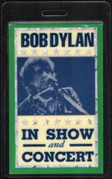 ##MUSICBP2056 - Laminated OTTO Bob Dylan Backstage Pass from the 1996 tour (with Van Morrison and Joni Mitchell )