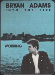 ##MUSICBP0092 - 1988 Bryan Adams Into the Fire OTTO Cloth Working Backstage Pass