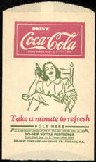 #CC250 - Coca Cola Dry Server with a Lady in a Rocker Drinking Coke