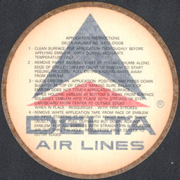 #BGTransport071 - 6" Large Delta Airline Decal