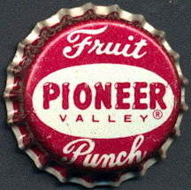 #BF332  - Group of 10 Pioneer Valley Fruit Punch Bottle Caps