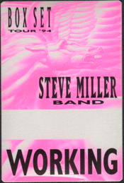 ##MUSICBP0176  - 1994 Steve Miller Band Tour OTTO Cloth Working Backstage Pass - Box Set Tour