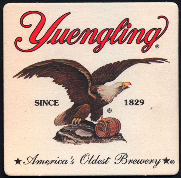 #TMSpirits054 - Yuengling Beer Coaster with Eagle - As low as 18¢ each