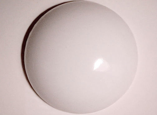 #BEADS0501 - Huge 27mm Pure White Glass Cabochon - As low as 35¢ each